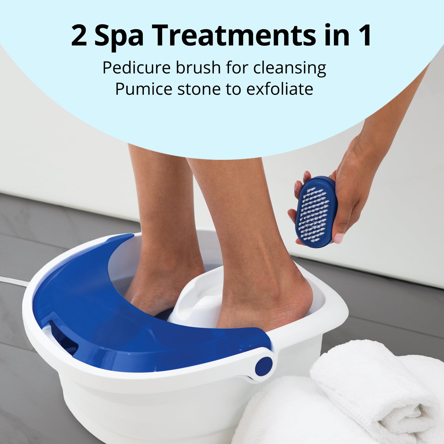 HoMedics Bubble Bliss Elite Heated Foot Spa Bubble Foot Massager