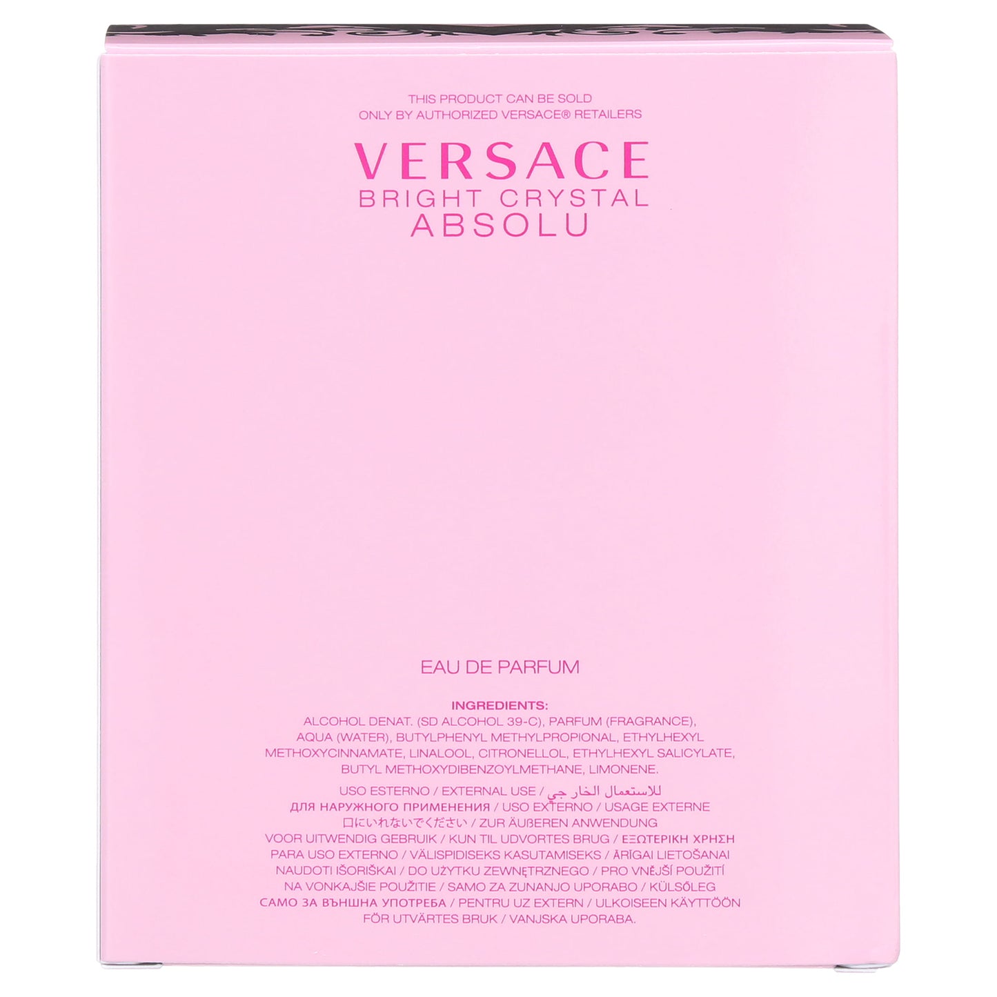 Versace Bright Crystal Absolu Eau De Perfume for Women, 3 oz