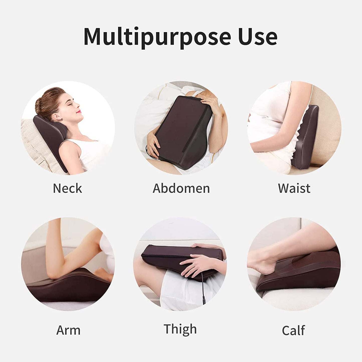 Boriwat Back Massager with Heat, Shiatsu Back and Neck Massager Pillow for Pain Relief, Massagers for Neck and Back, Shoulder, Leg, Perfect Gift for Mom and Dad, Stress Relax at Home Office and Car