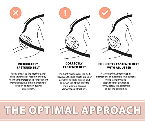 ComfyNurture Pregnancy Belt Adjuster, Strong Grip Maternity Belt Hook with Cover