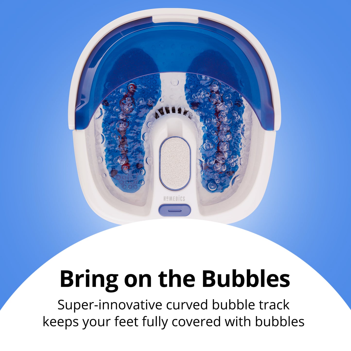 HoMedics Bubble Bliss Elite Heated Foot Spa Bubble Foot Massager
