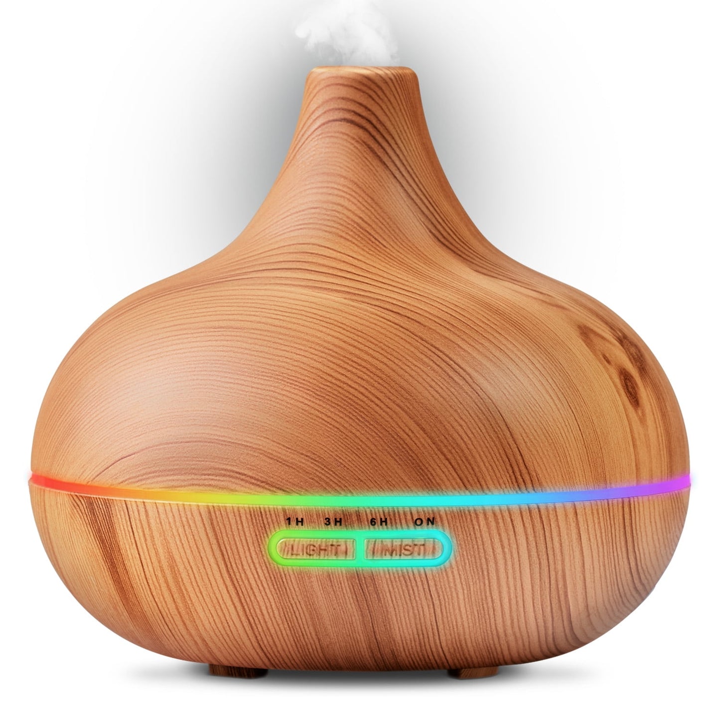 Pure Daily Care - Aromatherapy Diffuser & Essential Oil Set - Ultrasonic Diffuser & Top 10 Oils - Modern Design with Timer & Ambient Lights