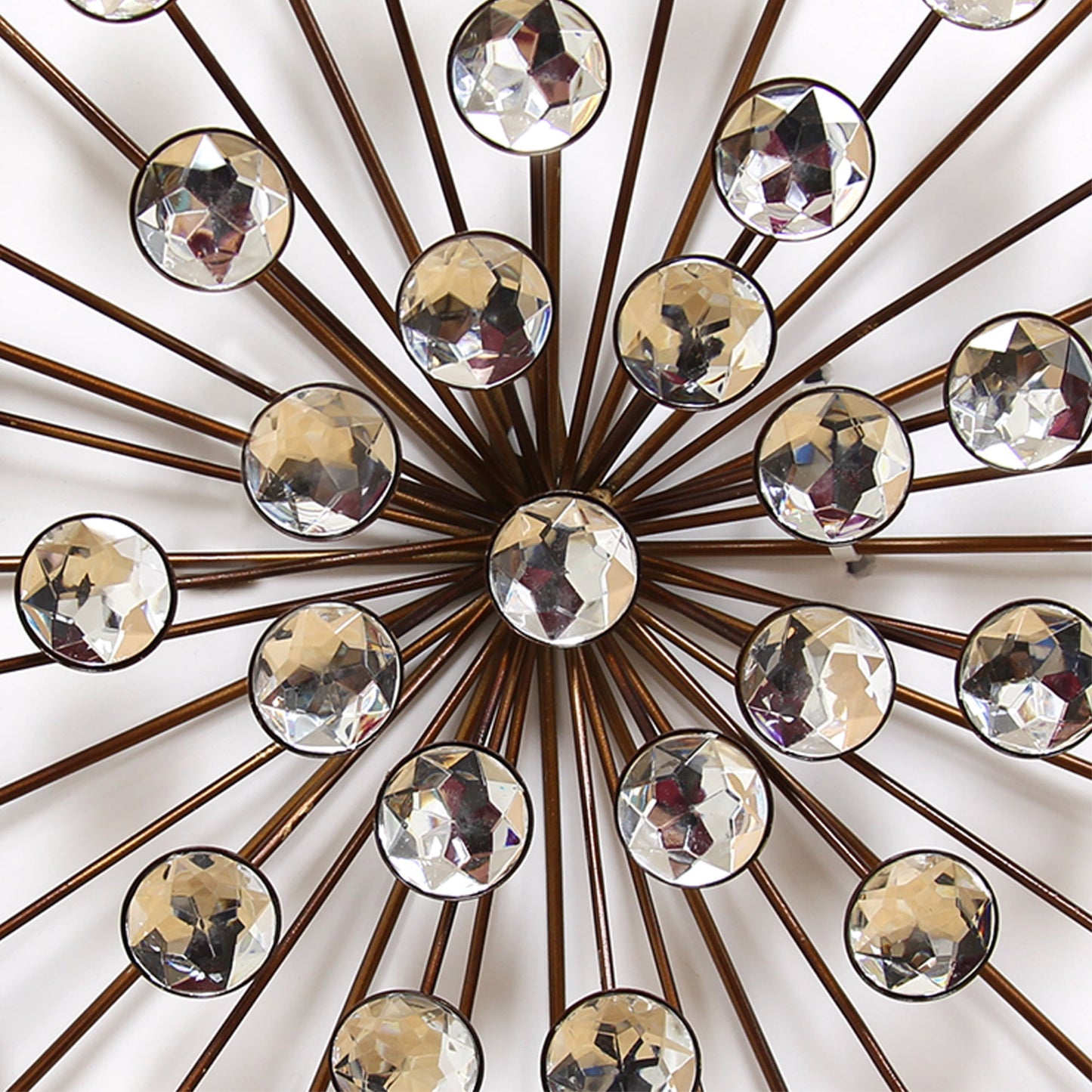 Stratton Home Decor Modern 16" Gold Acrylic Bling Burst Wall Decor