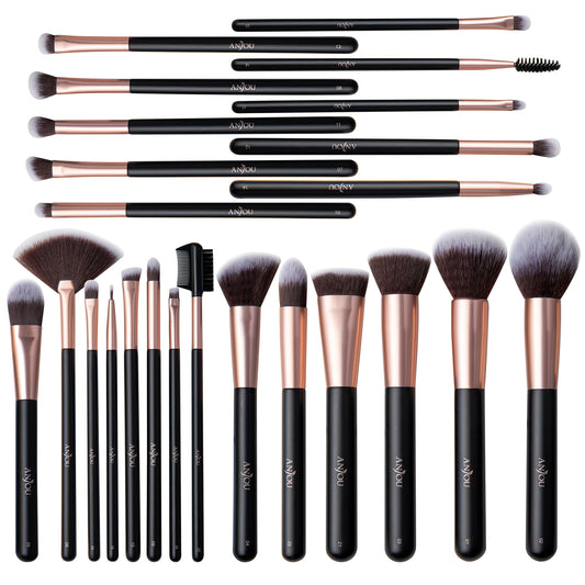 Exquisite Makeup Brush Set, 24pcs Premium Cosmetic Brushes