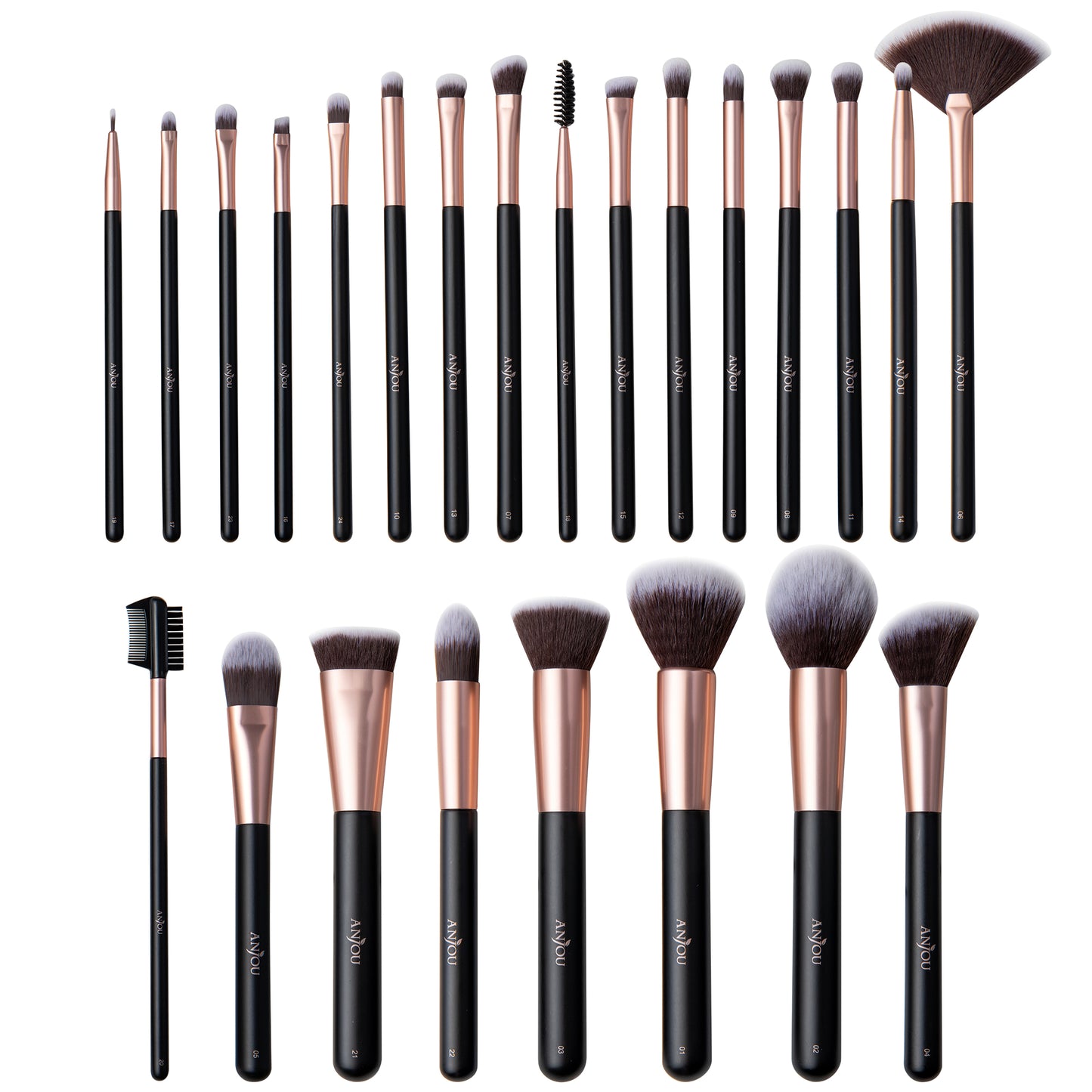 Exquisite Makeup Brush Set, 24pcs Premium Cosmetic Brushes