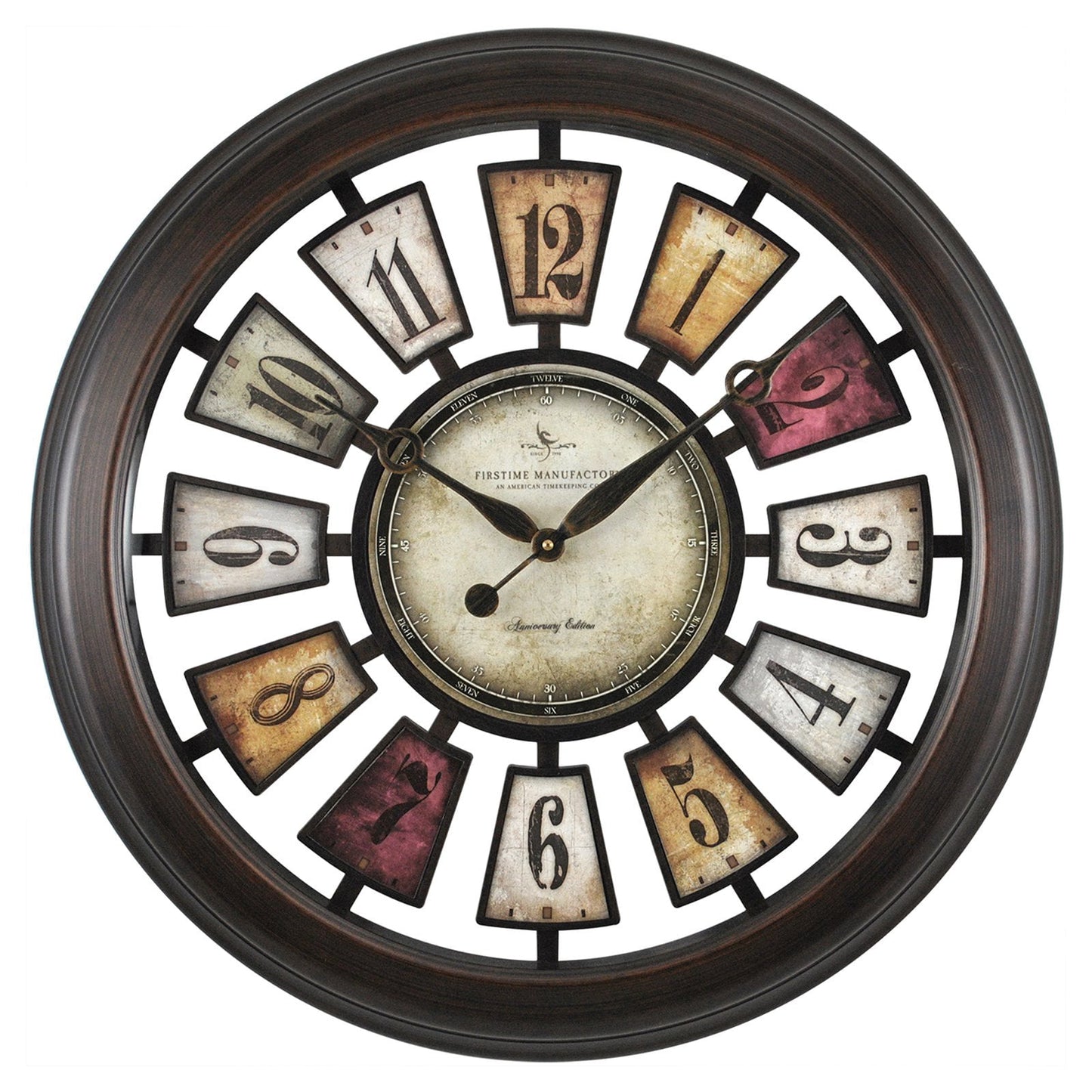 FirsTime Numeral Plaques Wall Clock