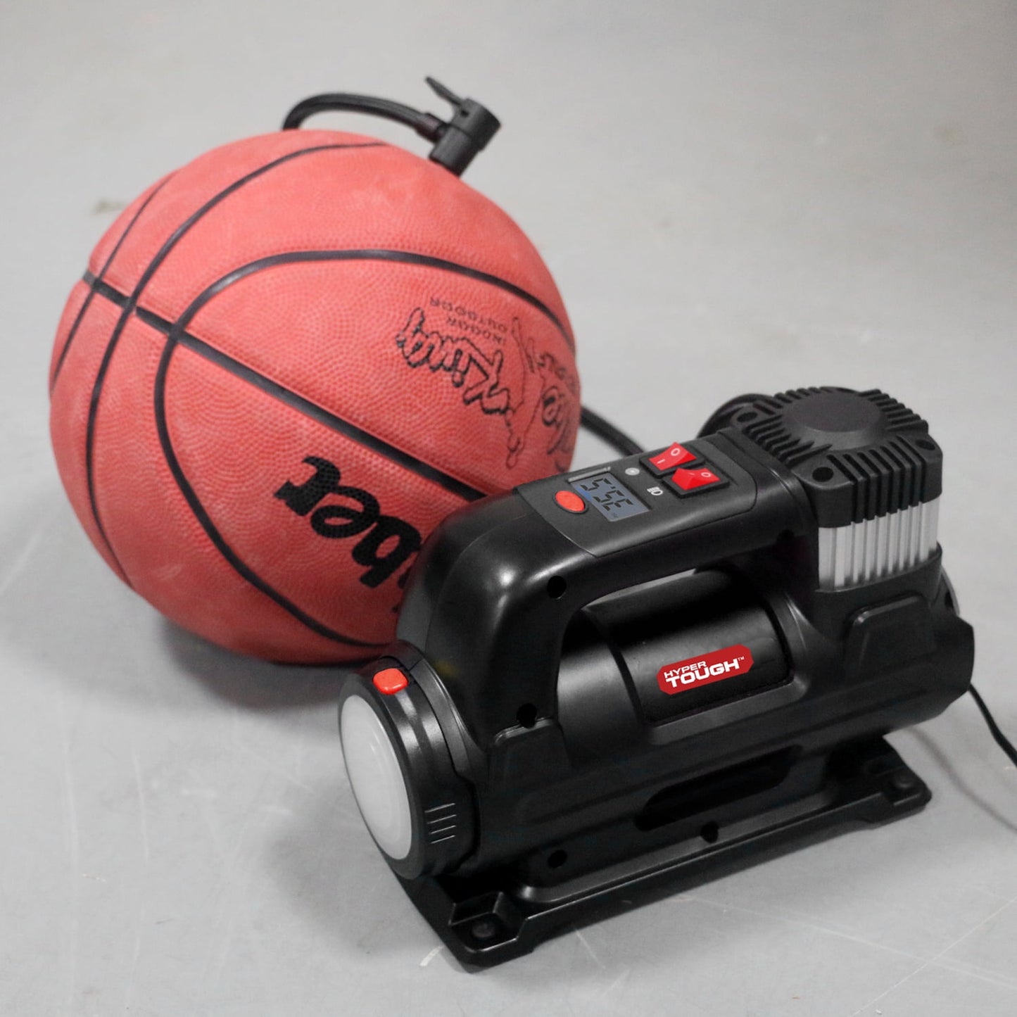 Hyper Tough DC 12V Heavy Duty Direct Drive Digital Tire Inflator with Detachable LED Light