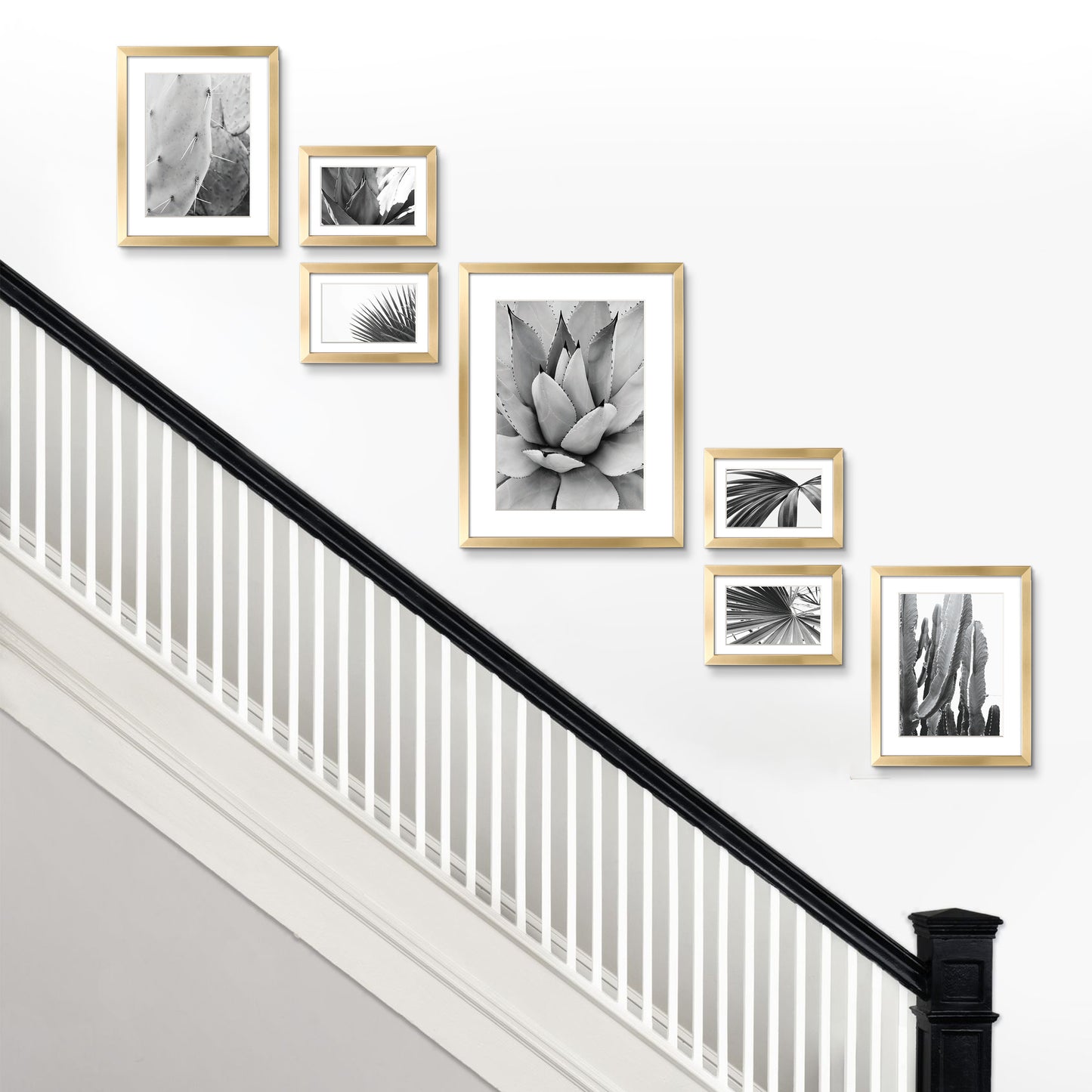 Gold Gallery Wall Picture Frame-7 Pieces