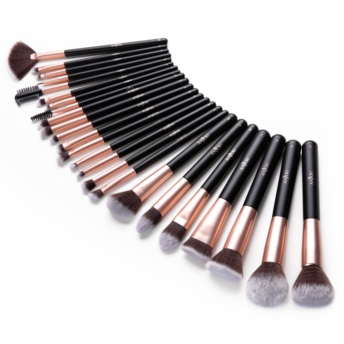 Exquisite Makeup Brush Set, 24pcs Premium Cosmetic Brushes