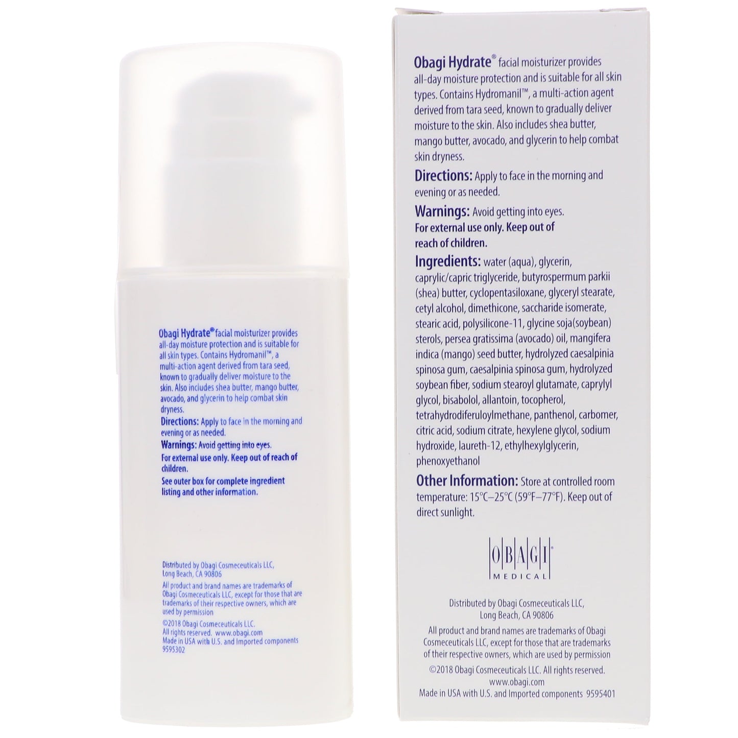 Obagi Hydrate Facial Moisturizer 1.7 oz